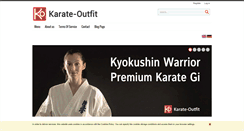 Desktop Screenshot of karate-outfit.com